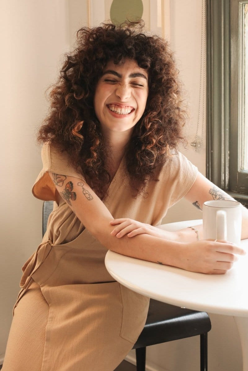 OddBird Loungewear Aydin Şile House Dress - Sand