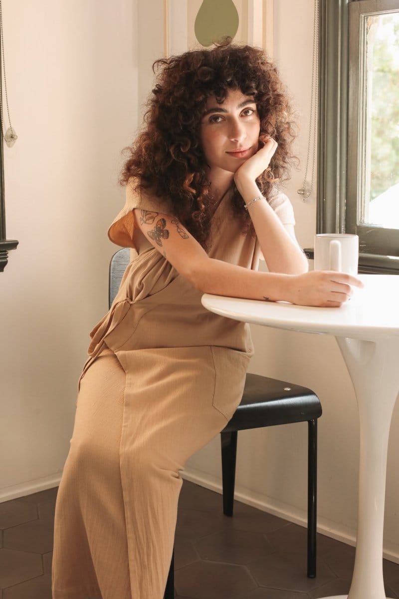 OddBird Loungewear Aydin Şile House Dress - Sand