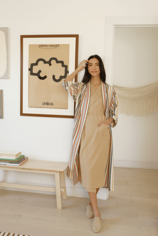 OddBird Loungewear Aydin Şile House Dress - Sand