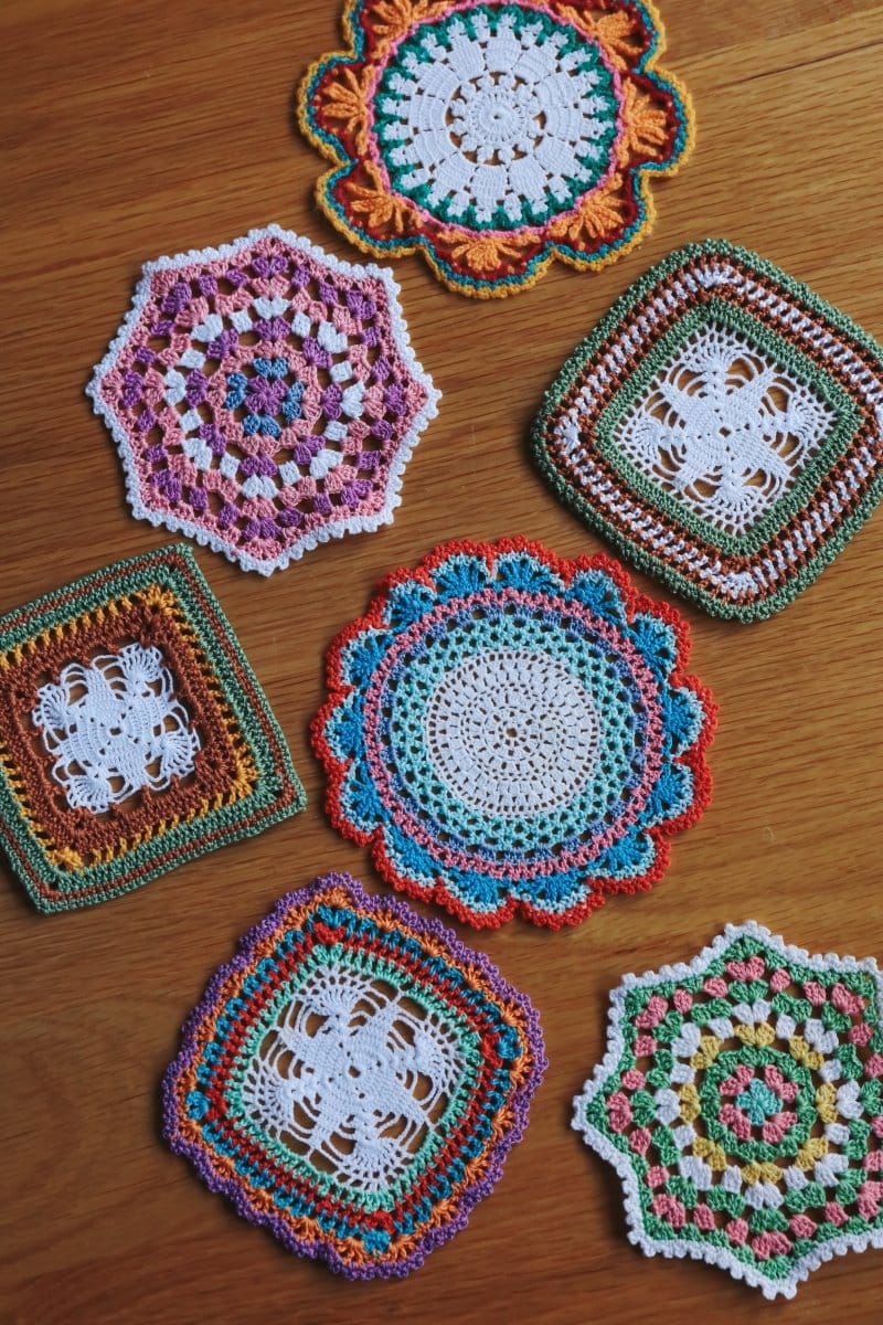 OddBird Crotcheted One-Of-A-Kind Turkish Coasters