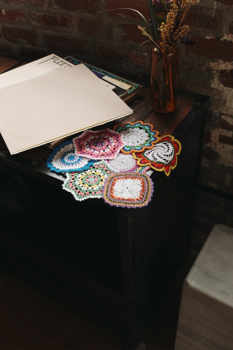 OddBird Crotcheted One-Of-A-Kind Turkish Coasters