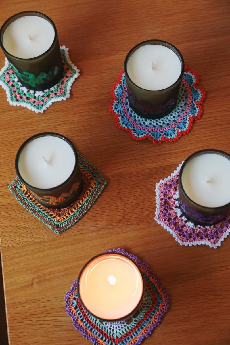 OddBird Crotcheted One-Of-A-Kind Turkish Coasters