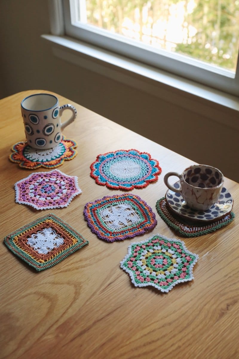 OddBird Crotcheted One-Of-A-Kind Turkish Coasters