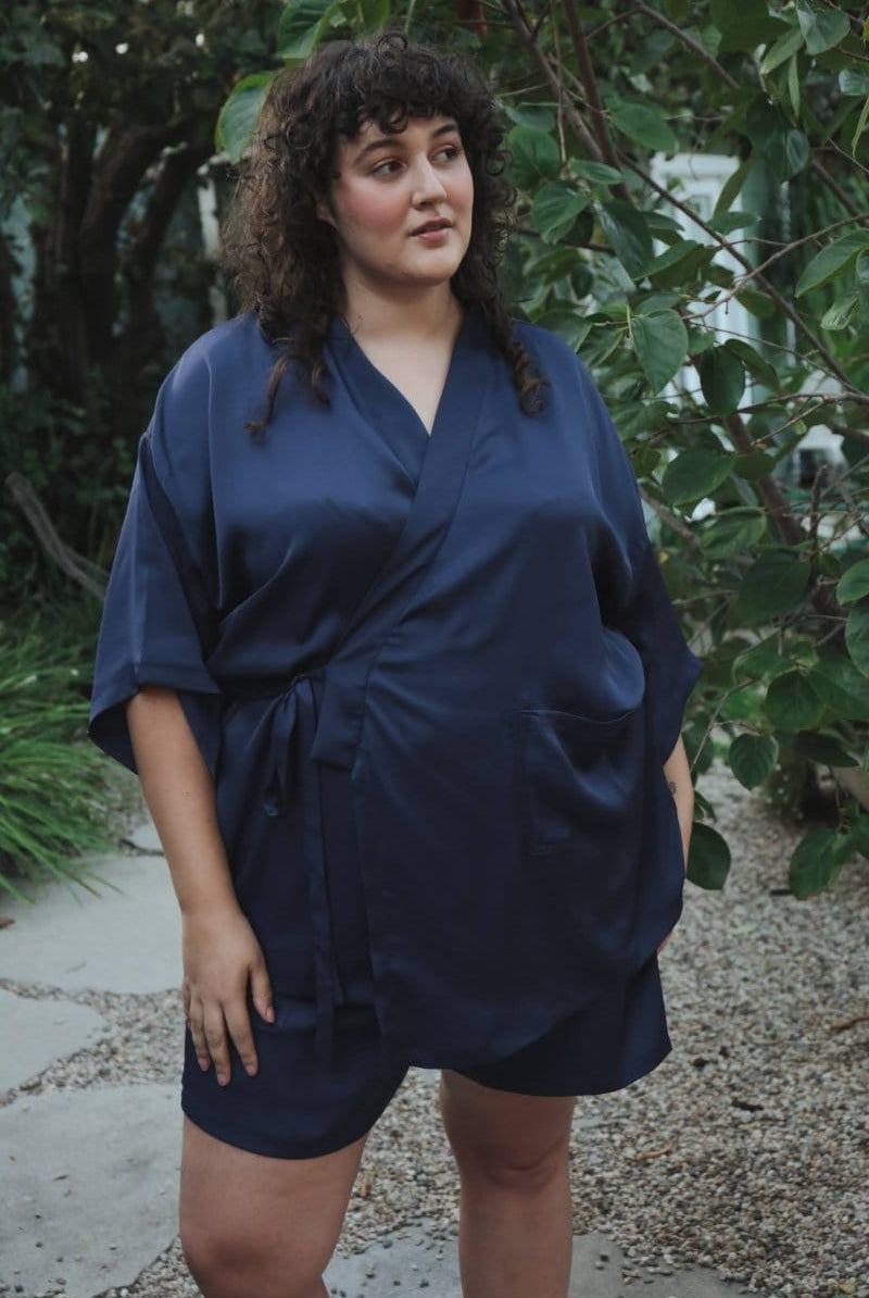 OddBird Loungewear Eco Satin Kardeş Loungewear Shorts - SECONDS/SAMPLE