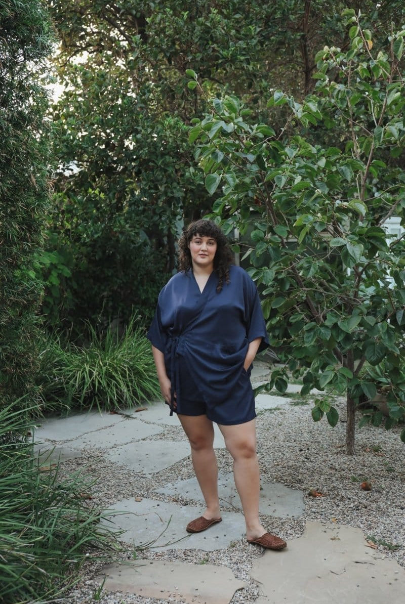 OddBird Loungewear Eco Satin Kardeş Loungewear Shorts - SECONDS/SAMPLE