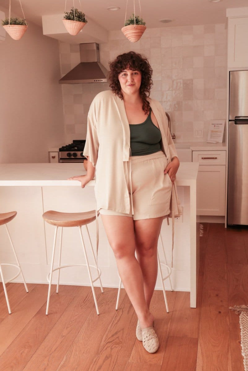 OddBird Loungewear Eco Satin Kardeş Loungewear Shorts - SECONDS/SAMPLE
