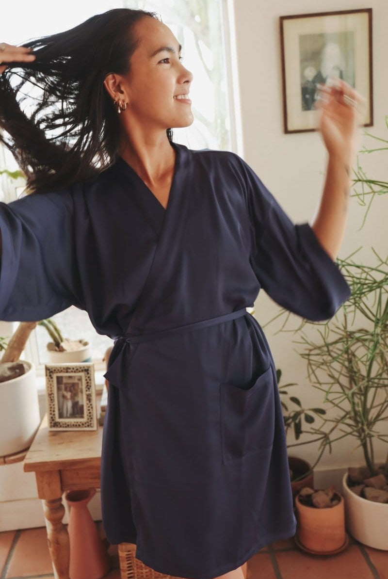 OddBird Loungewear Eco Satin Selin Sleep/Play Dress - SECONDS/SAMPLE