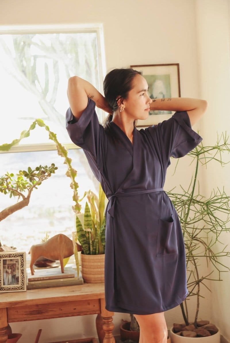 OddBird Loungewear Eco Satin Selin Sleep/Play Dress - SECONDS/SAMPLE