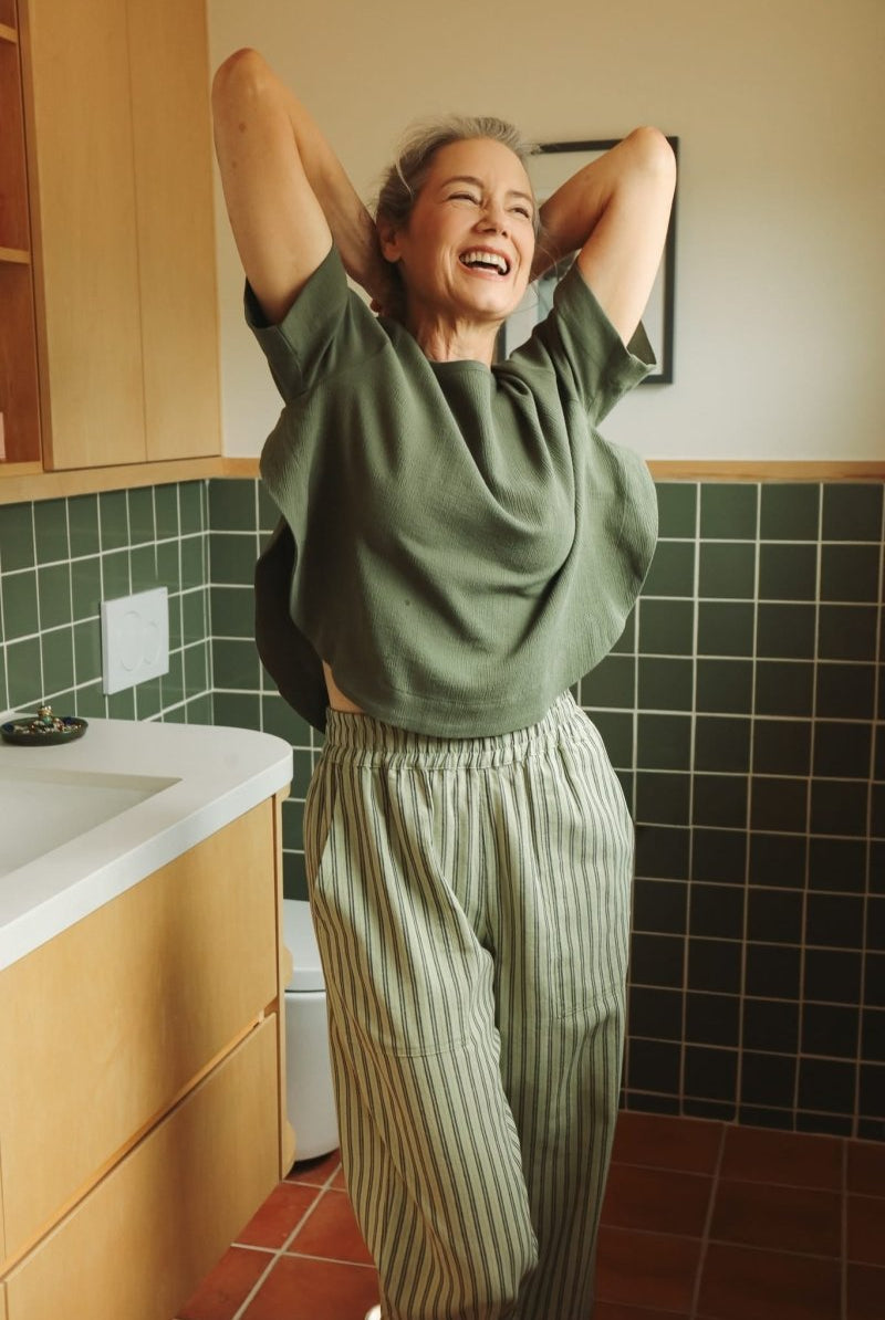 *E.L.L.E* Harika Shirt - Olive - TLEHARIKAOLIVXSS - OddBird Co.