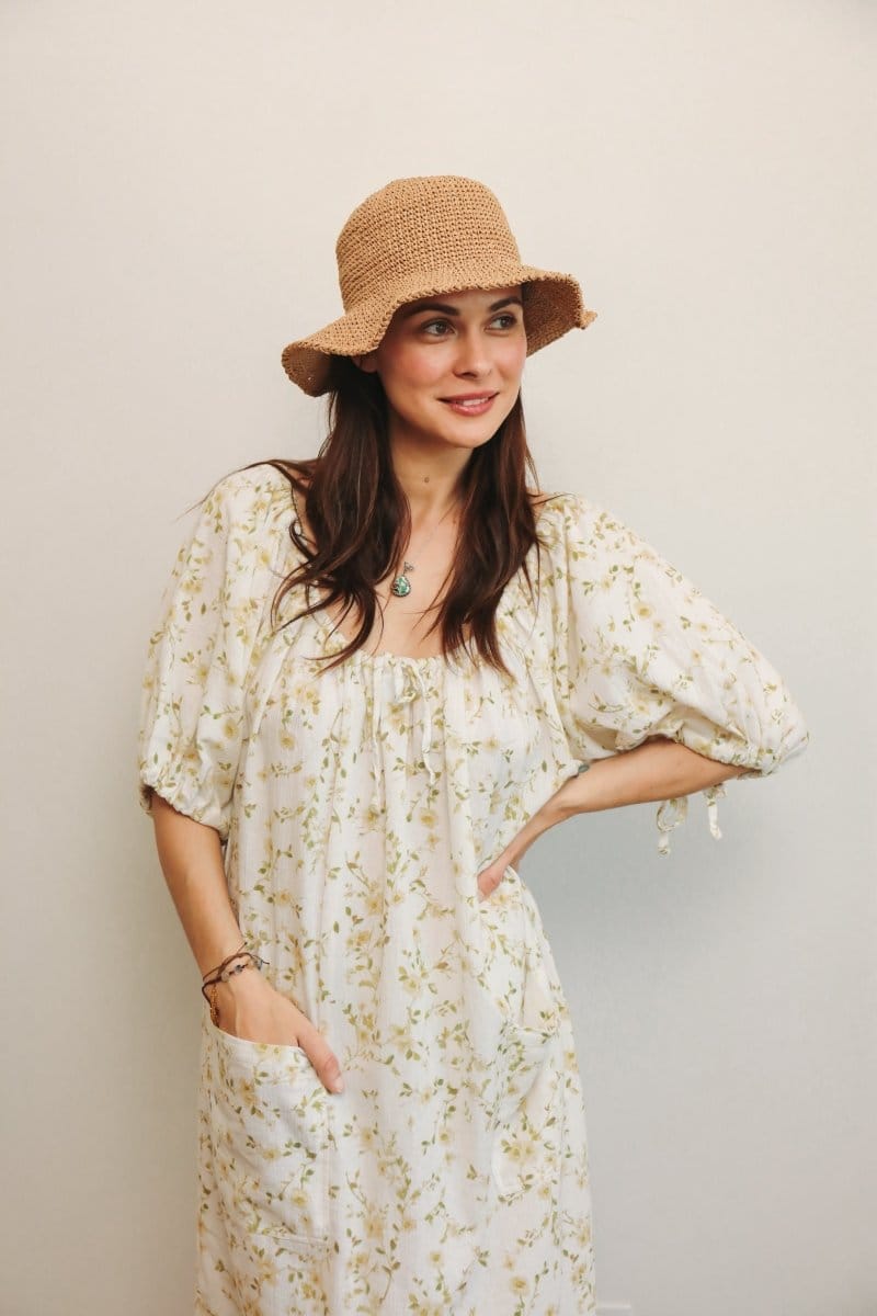 OddBird Accessories Short Brim Everyday Hat / S/M Hand-Crotcheted Packable Hat