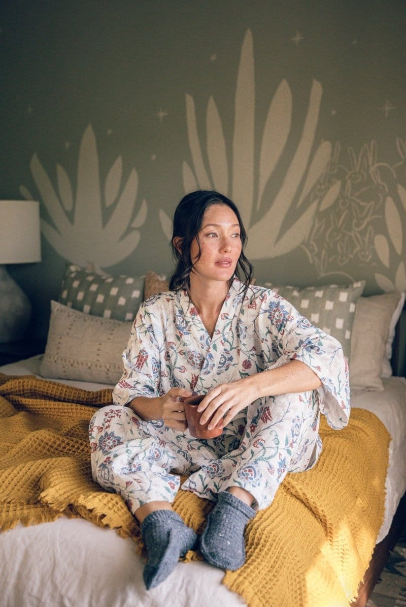 OddBird Loungewear Kardeş Loungewear Separates - Lale Print