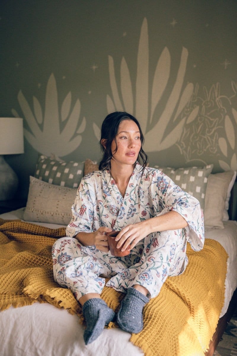 OddBird Loungewear Kardeş Loungewear Separates - Lale Print