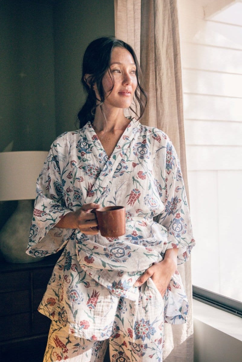 OddBird Loungewear Kardeş Loungewear Separates - Lale Print