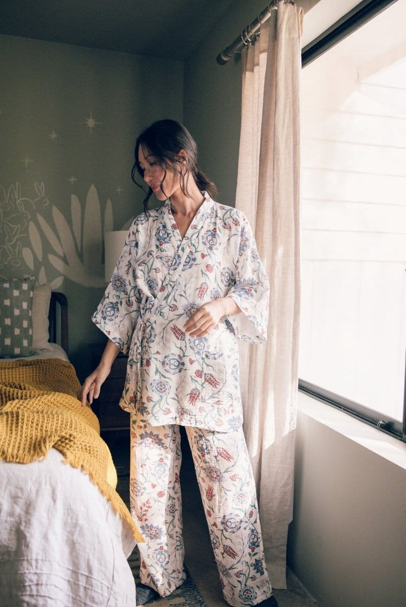 OddBird Loungewear Kardeş Loungewear Separates - Lale Print