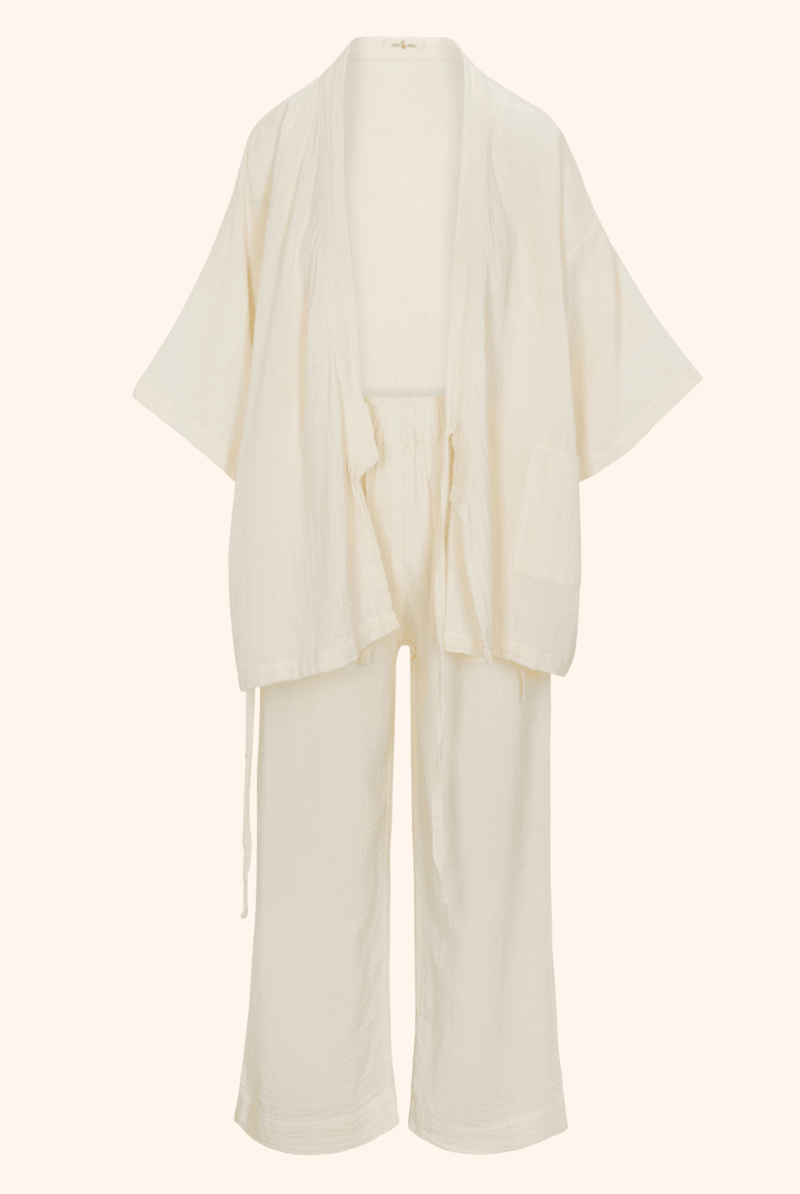 Kardeş Şile Loungewear - Alabaster - XLKTOPEAL1X - OddBird Co.