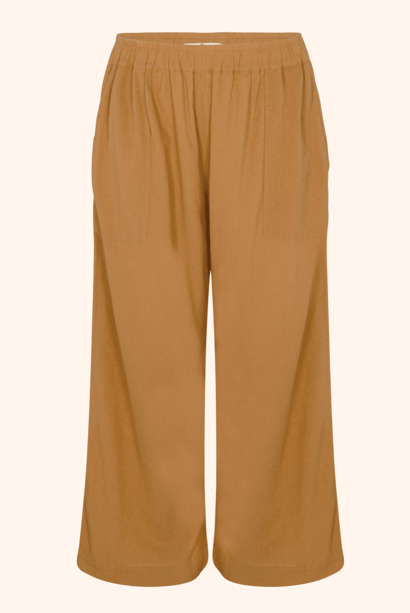 Kardeş Şile Loungewear Separates - Kahve - XLKSTOPK1X - OddBird Co.