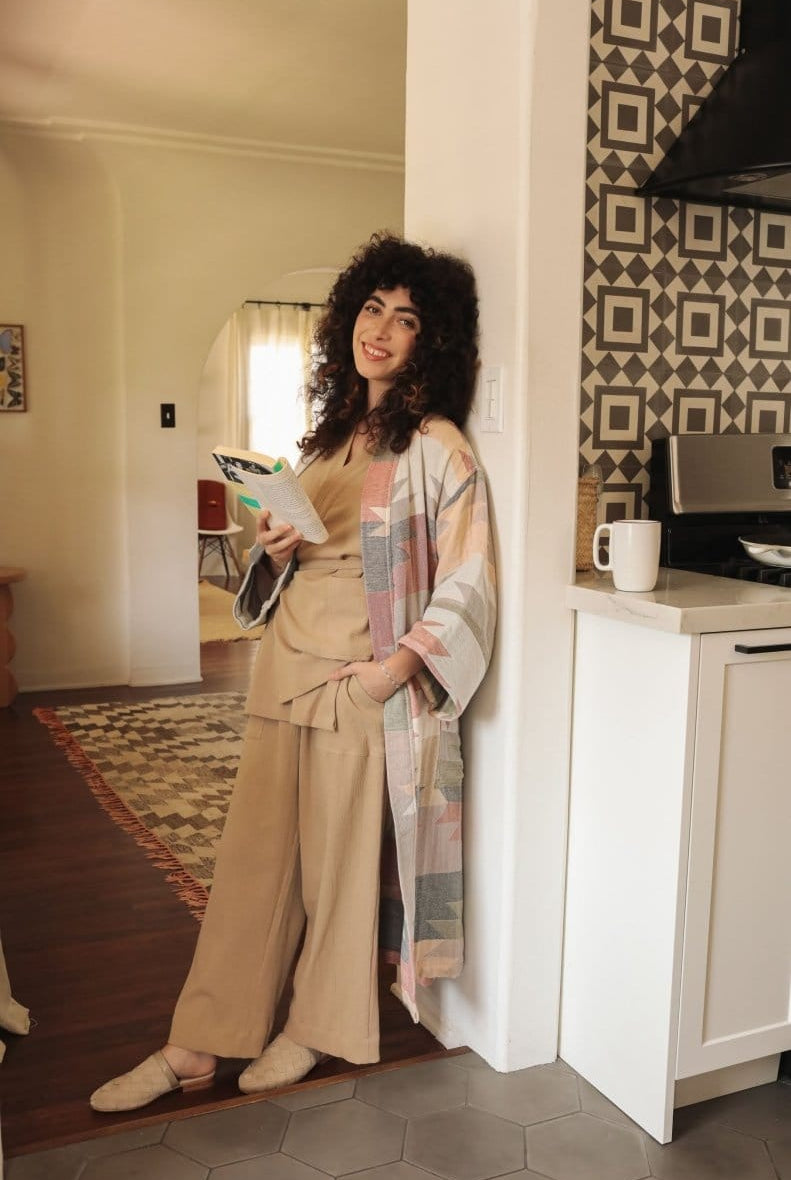 OddBird Loungewear Kardeş Şile Loungewear Separates - Mediterranean Sand