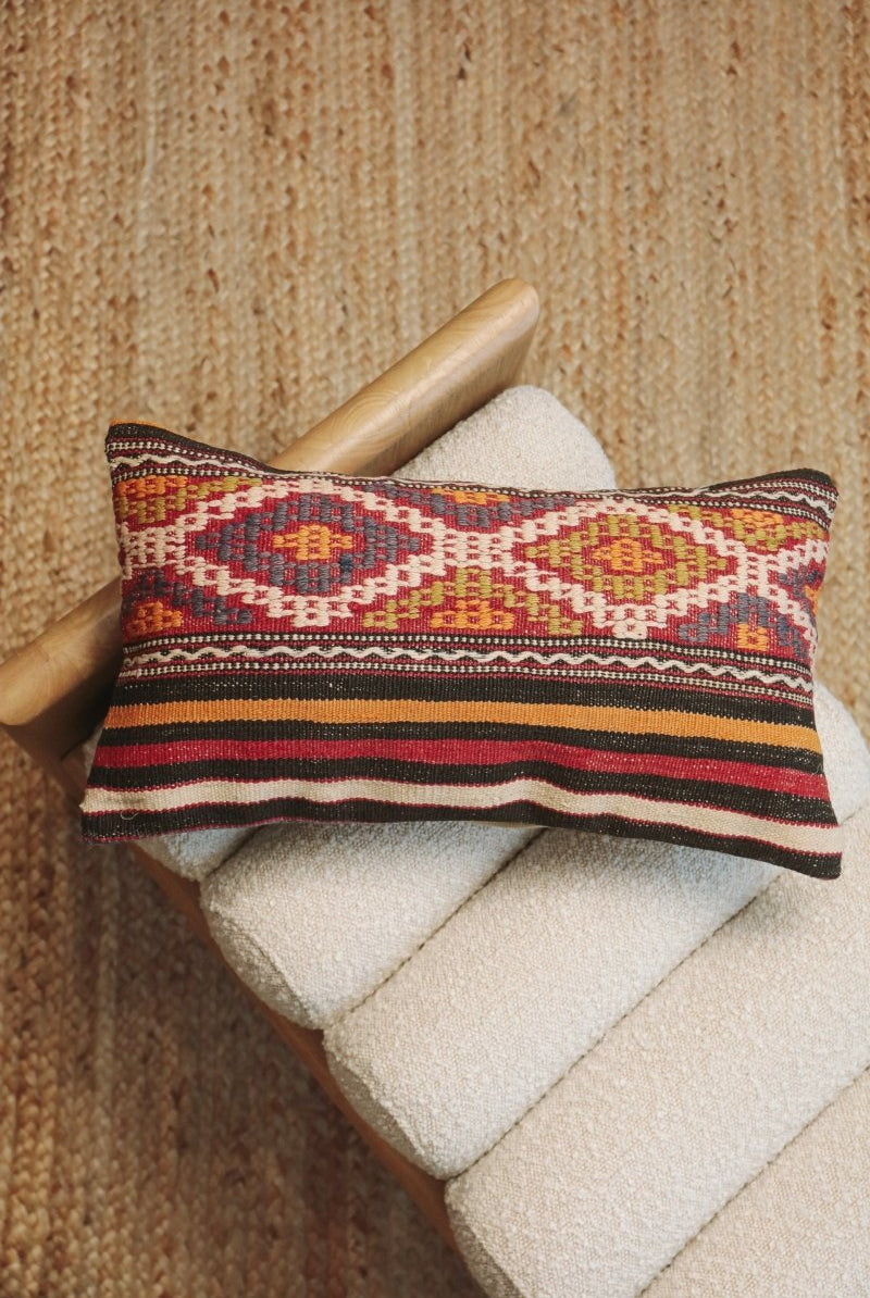 Kilim Lumbar Pillow Dört - PC79 - OddBird Co.