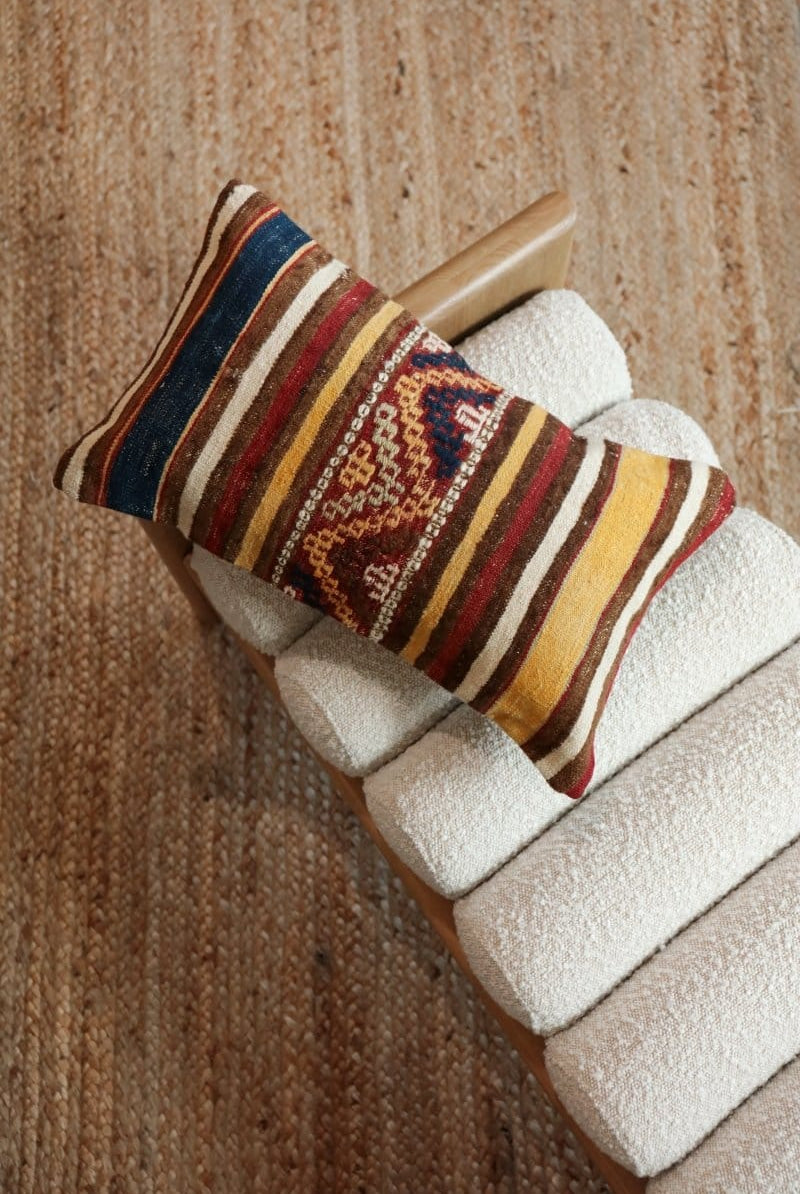 OddBird Pillows Kilim Lumbar Pillow On