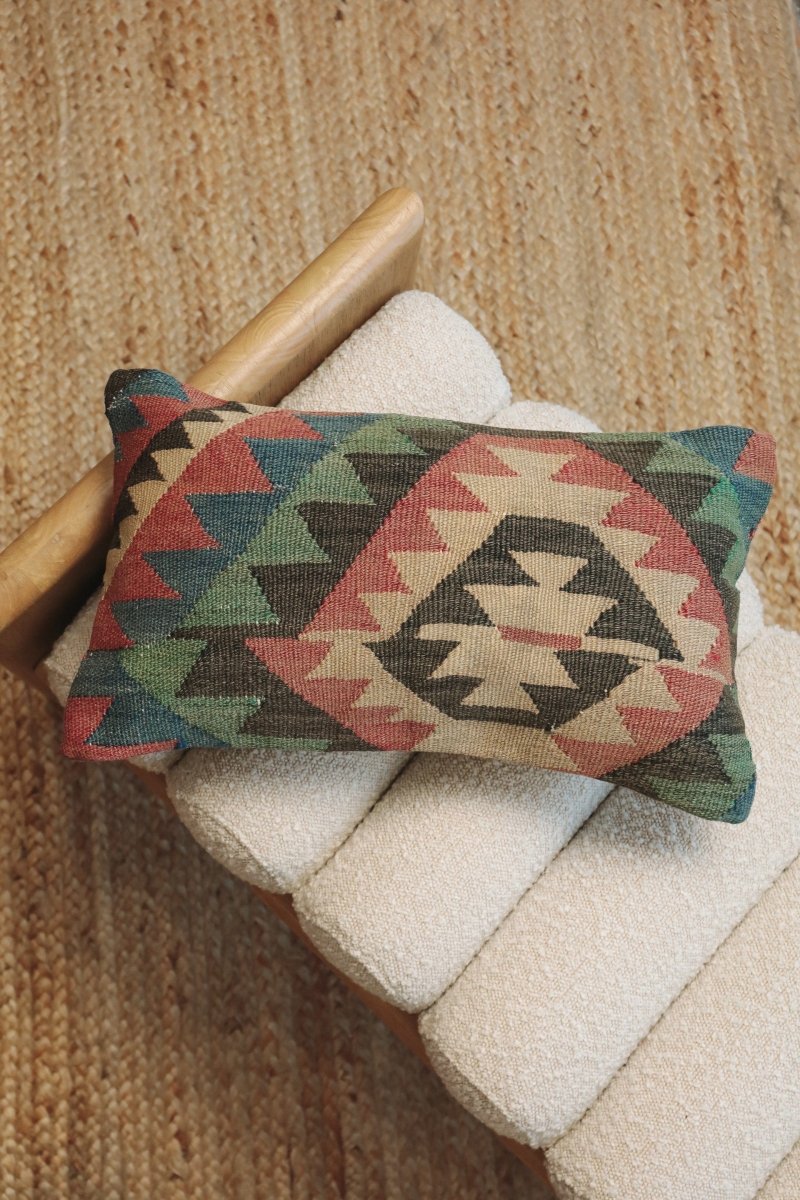Kilim Lumbar Pillow On Sekiz - PC31 - OddBird Co.