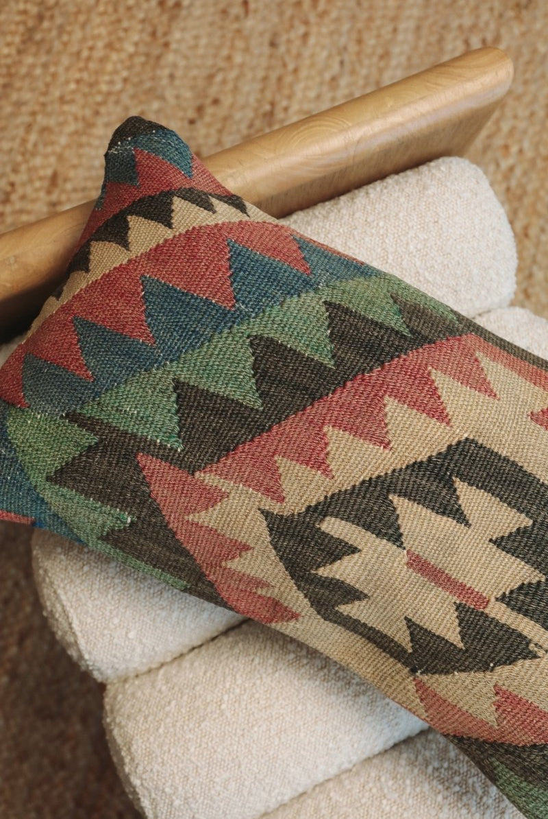 Kilim Lumbar Pillow On Sekiz - PC31 - OddBird Co.