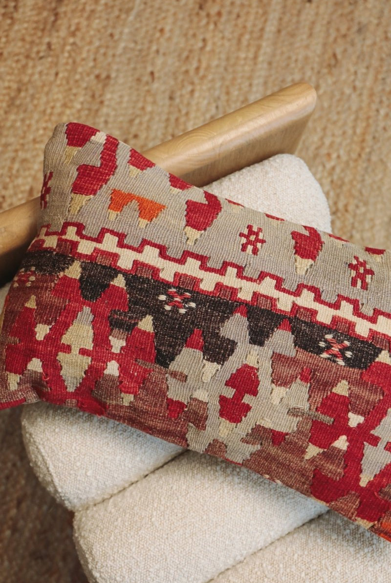 Kilim Lumbar Pillow On Yedi - PC86 - OddBird Co.