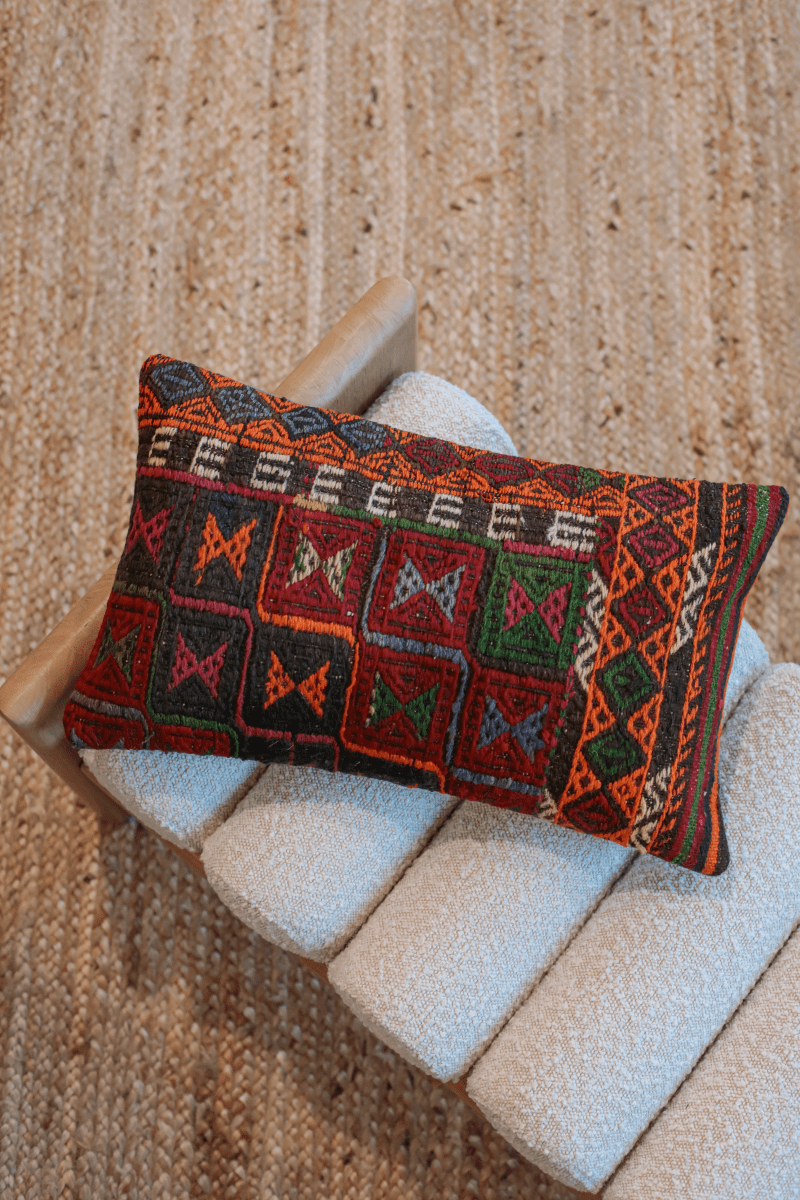 OddBird Pillows Kilim Lumbar Pillow Üç