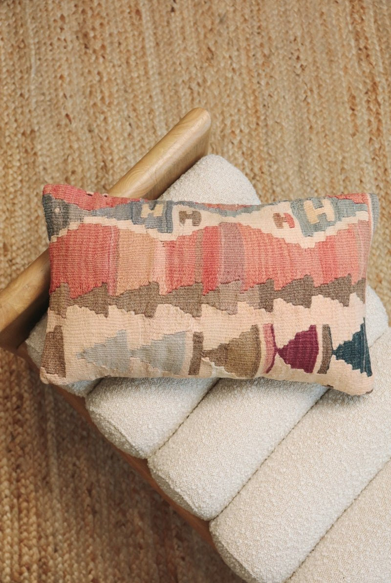 Kilim Lumbar Pillow Üç - PC105 - OddBird Co.