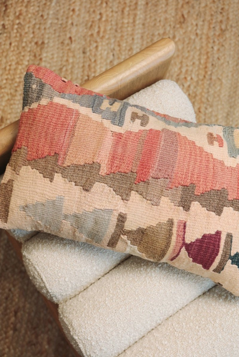 Kilim Lumbar Pillow Üç - PC105 - OddBird Co.