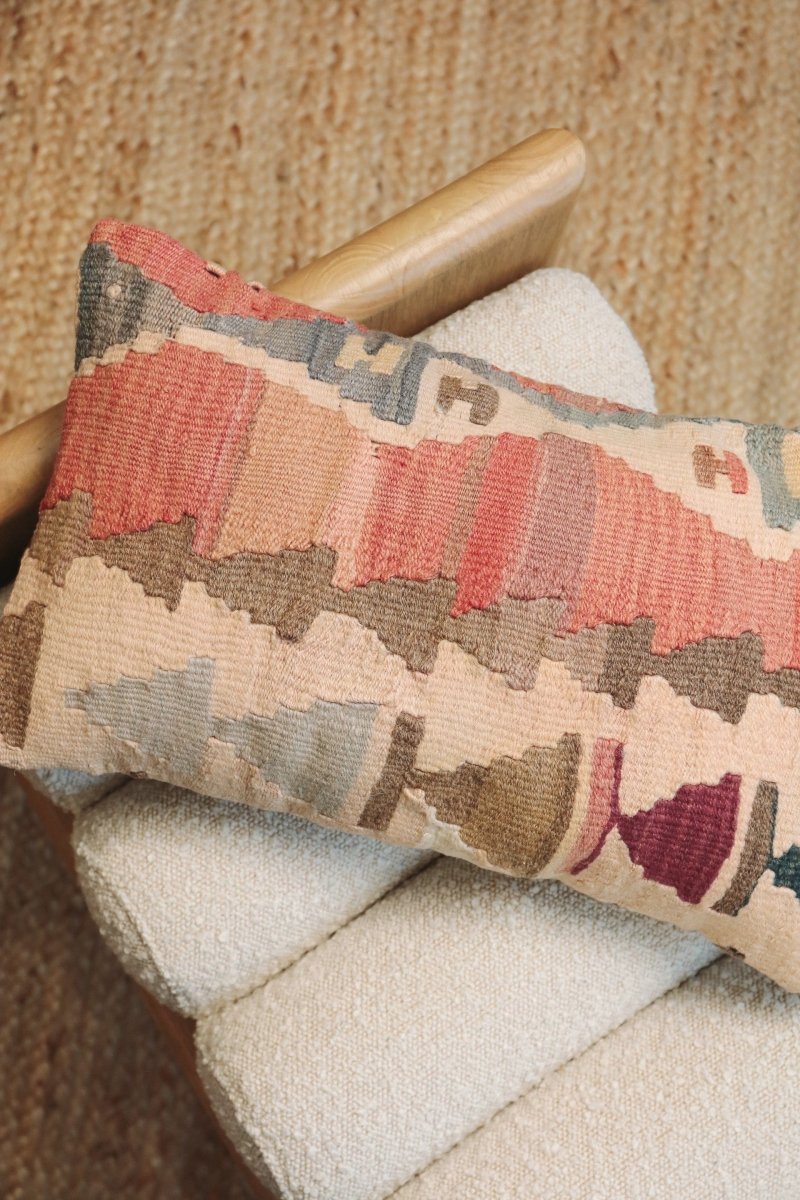 Kilim Lumbar Pillow Üç - PC105 - OddBird Co.