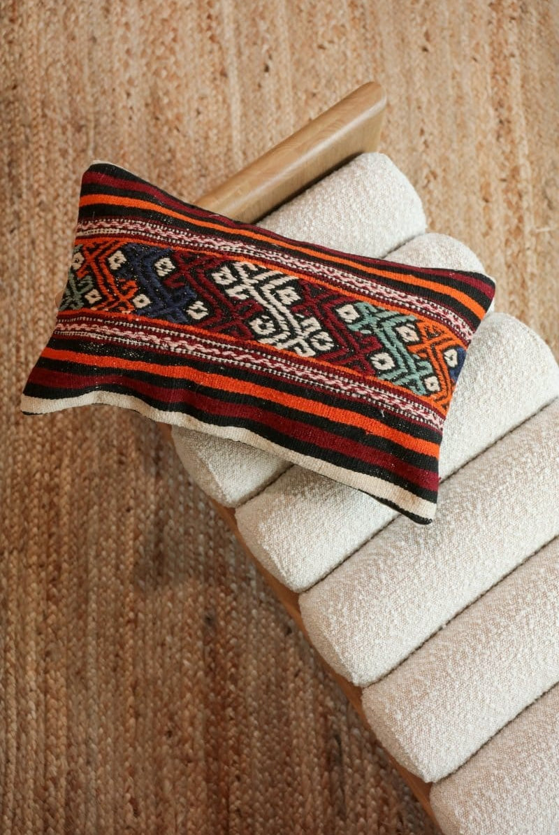OddBird Pillows Kilim Lumbar Pillow Yirmi Alti