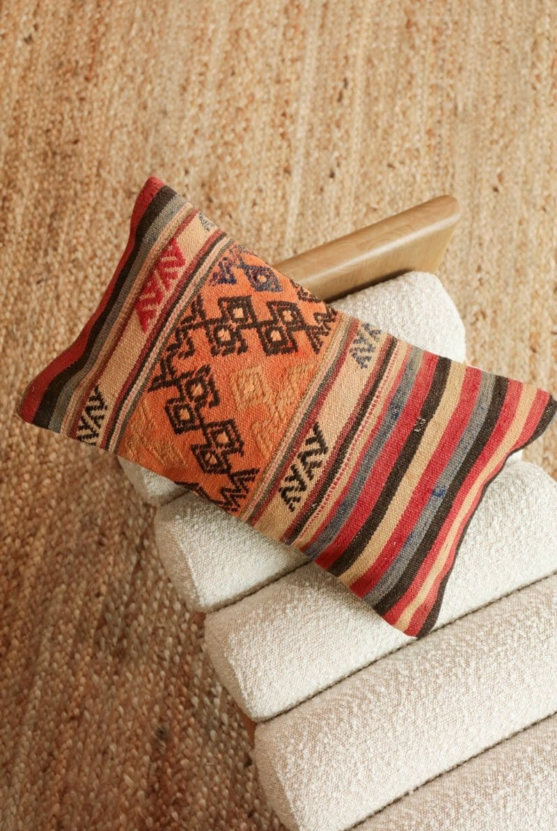 OddBird Pillows Kilim Lumbar Pillow Yirmi Dokuz