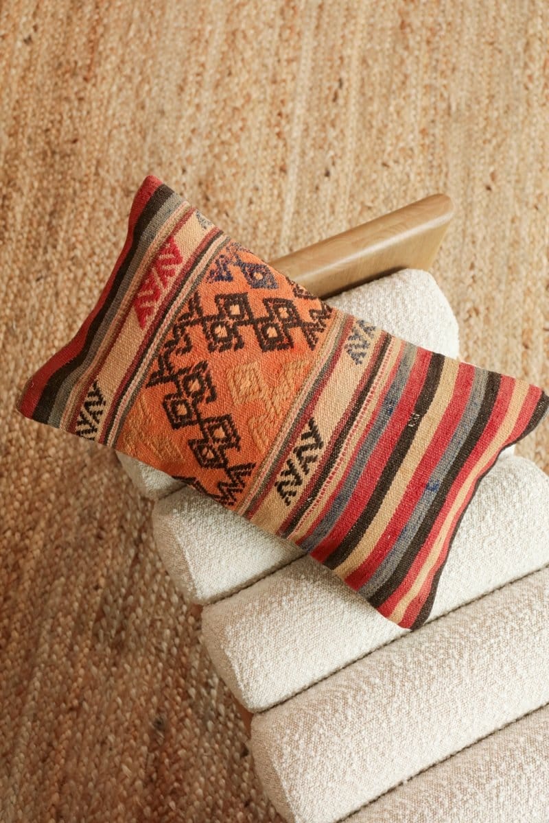 OddBird Pillows Kilim Lumbar Pillow Yirmi Dokuz