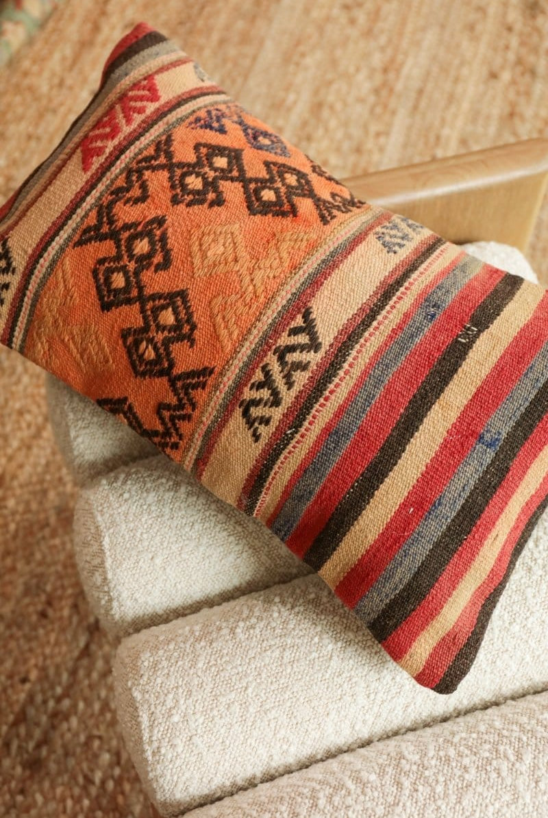 OddBird Pillows Kilim Lumbar Pillow Yirmi Dokuz