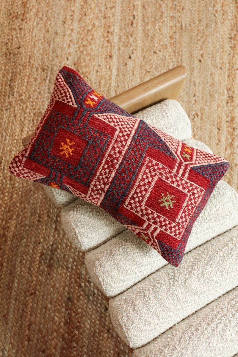 OddBird Pillows Kilim Lumbar Pillow Yirmi Dört