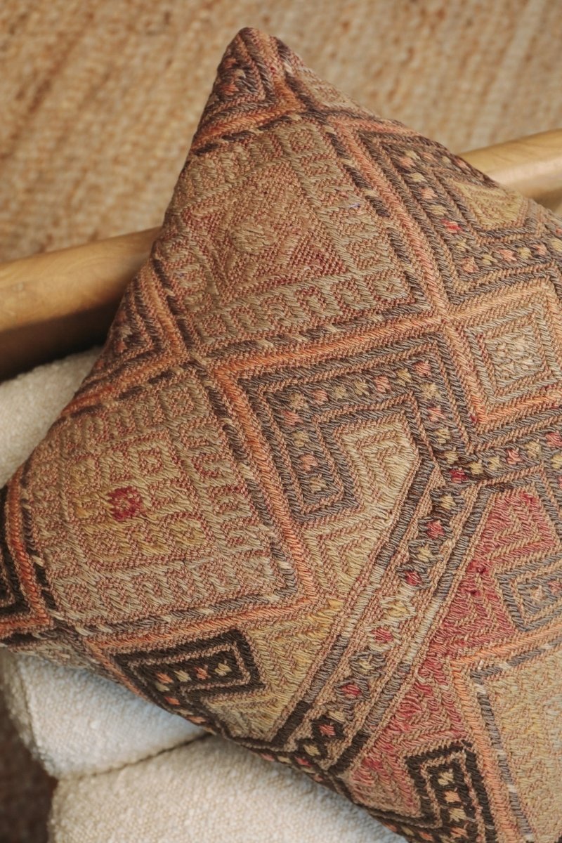 Kilim Square Pillow Beş - PC144 - OddBird Co.
