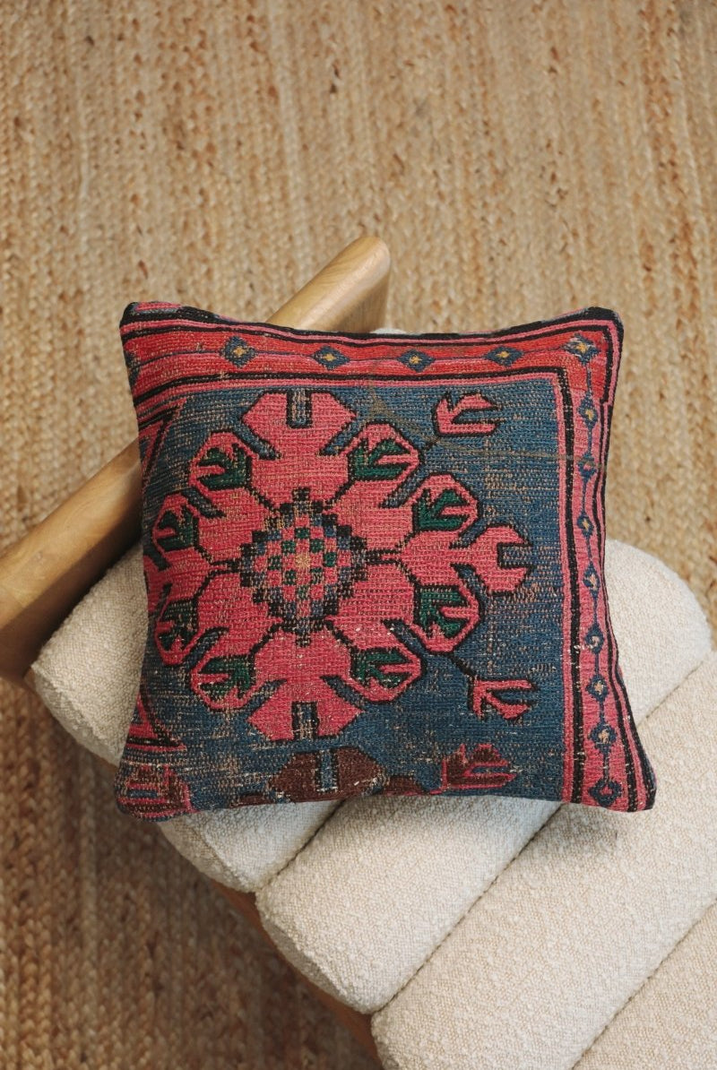 Kilim Square Pillow Dört - PC127 - OddBird Co.