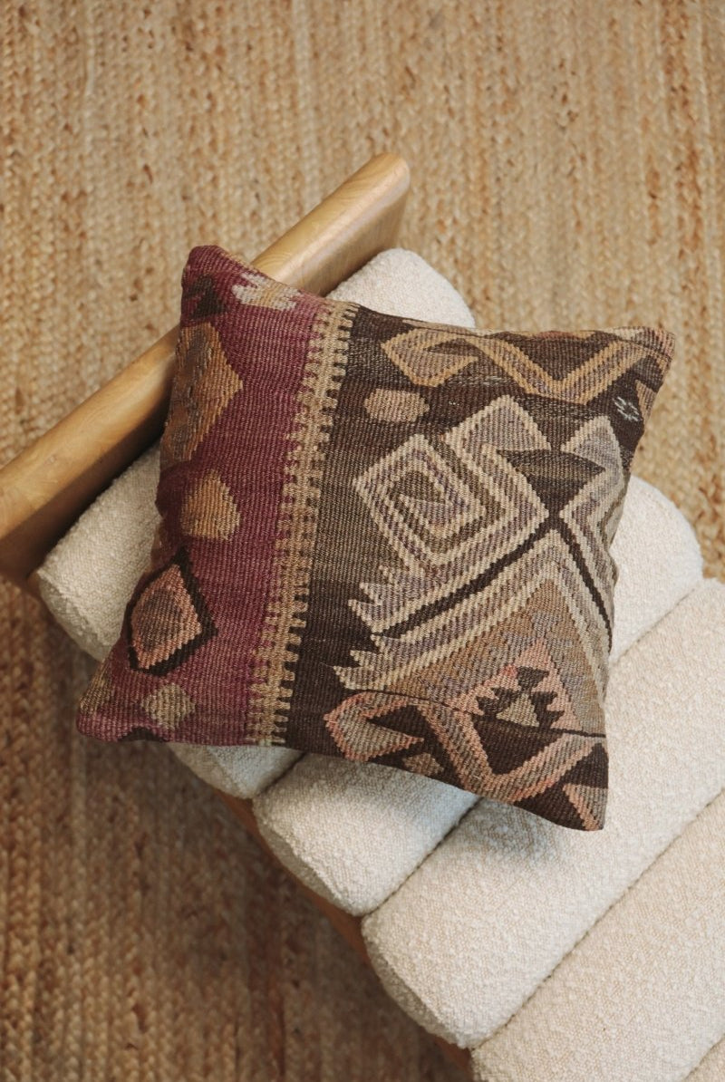 Kilim Square Pillow On Alti - PC115 - OddBird Co.
