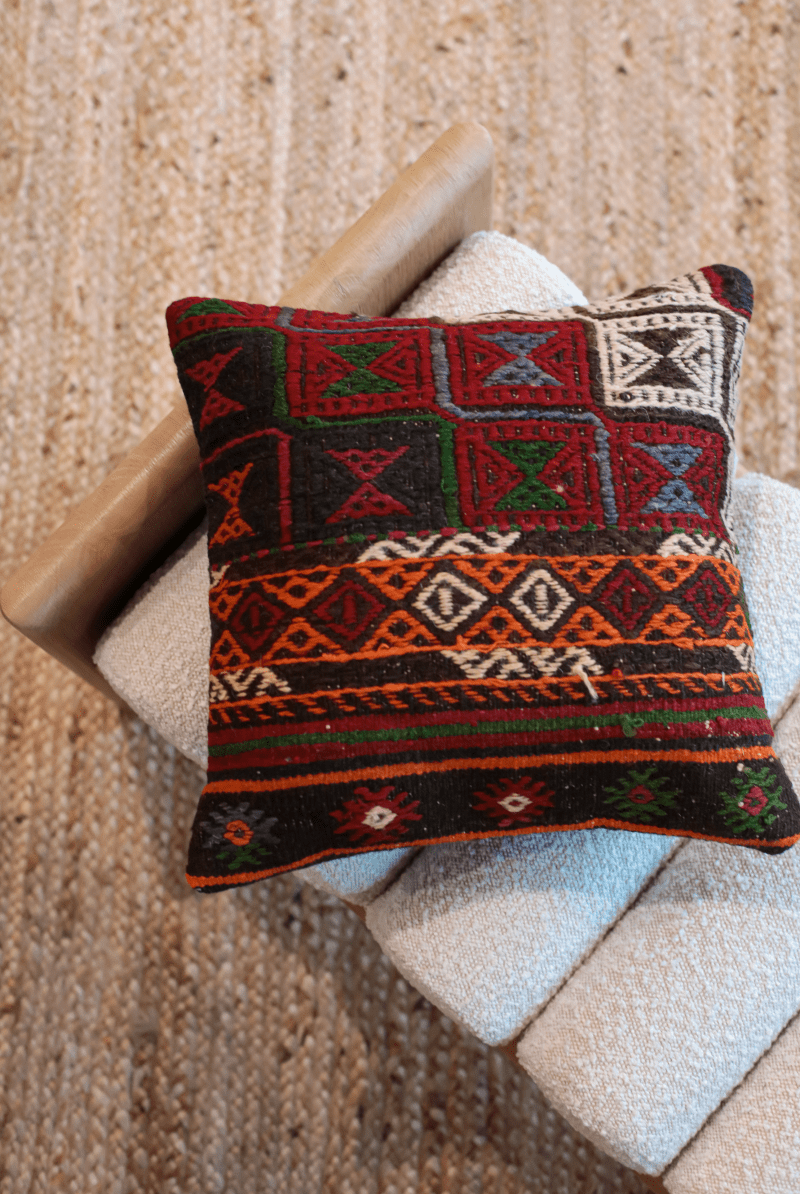 OddBird Pillows Kilim Square Pillow On Bes