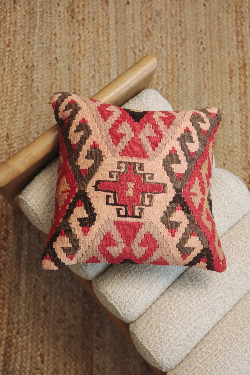 Kilim Square Pillow On Iki - PC52 - OddBird Co.