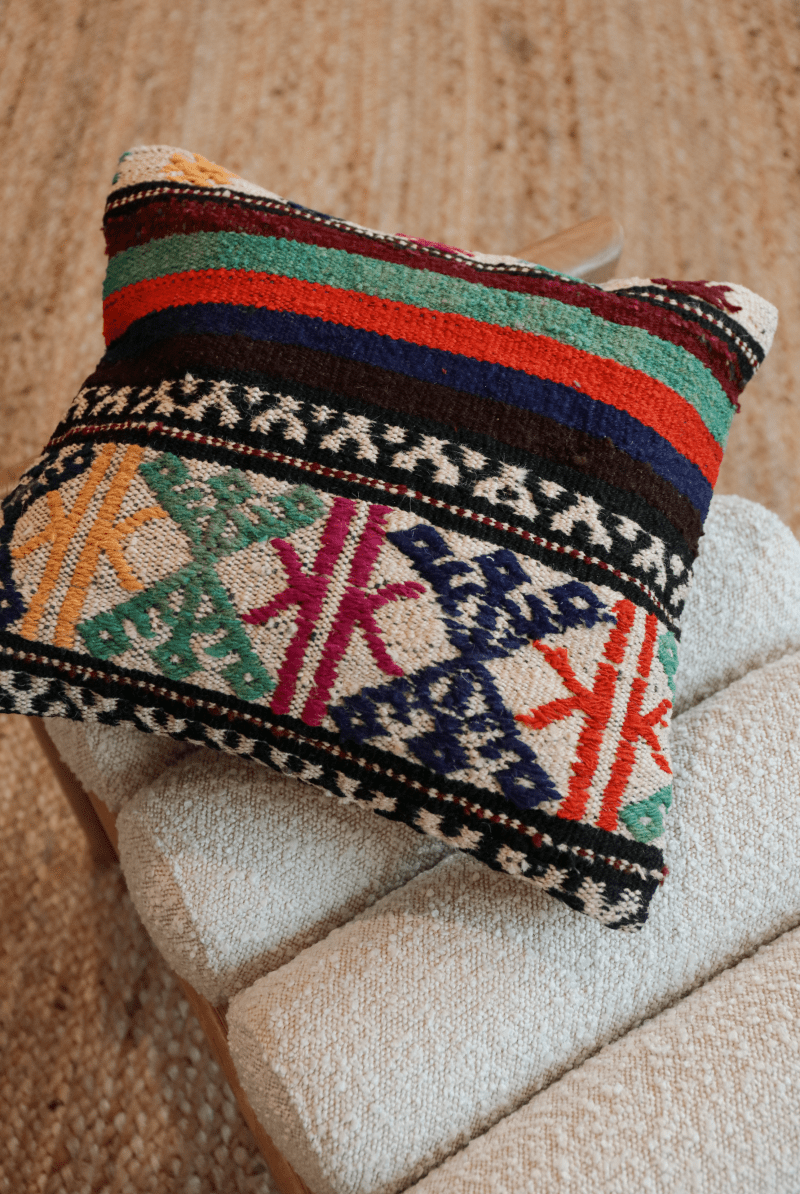 OddBird Pillows Kilim Square Pillow Yirmi Alti