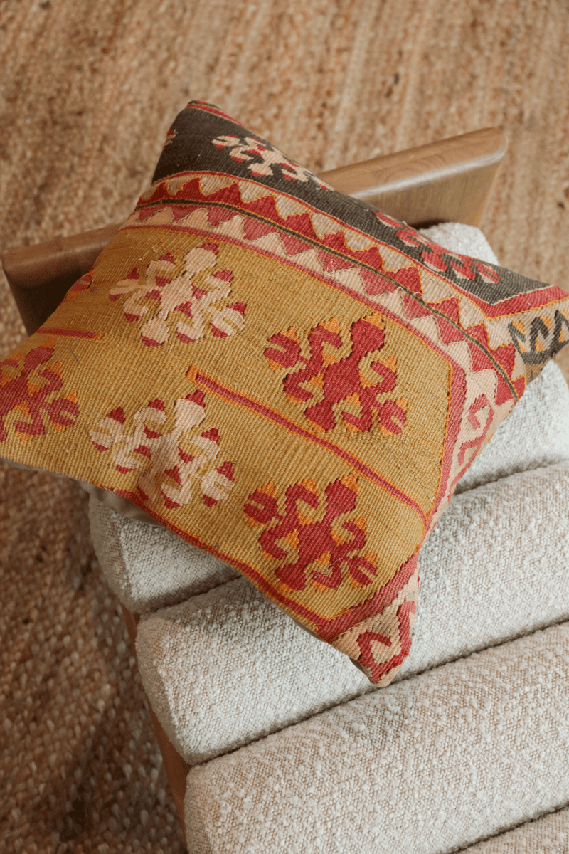 OddBird Pillows Kilim Square Pillow Yirmi Dört