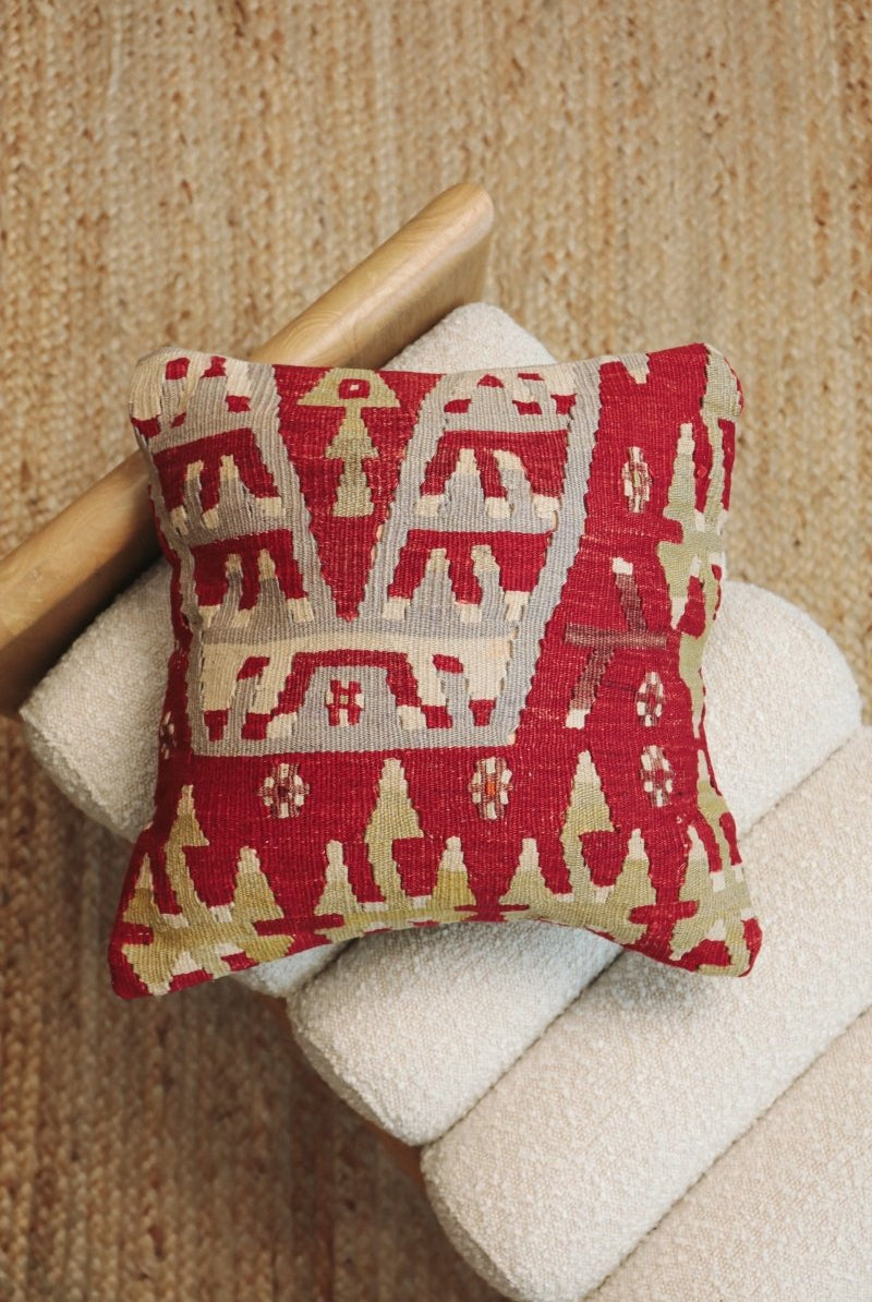 Kilim Square Pillow Yirmi Dört - PC100 - OddBird Co.