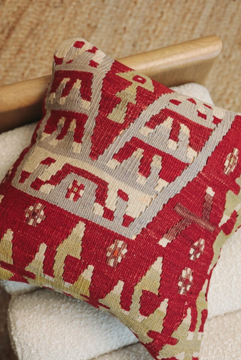 Kilim Square Pillow Yirmi Dört - PC100 - OddBird Co.