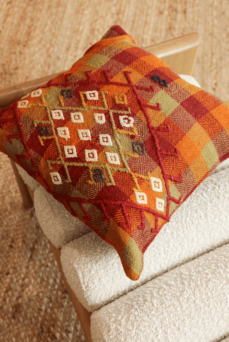 OddBird Pillows Kilim Square Pillow Yirmi Iki