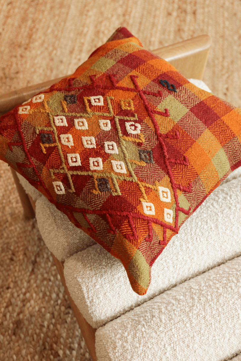 OddBird Pillows Kilim Square Pillow Yirmi Iki