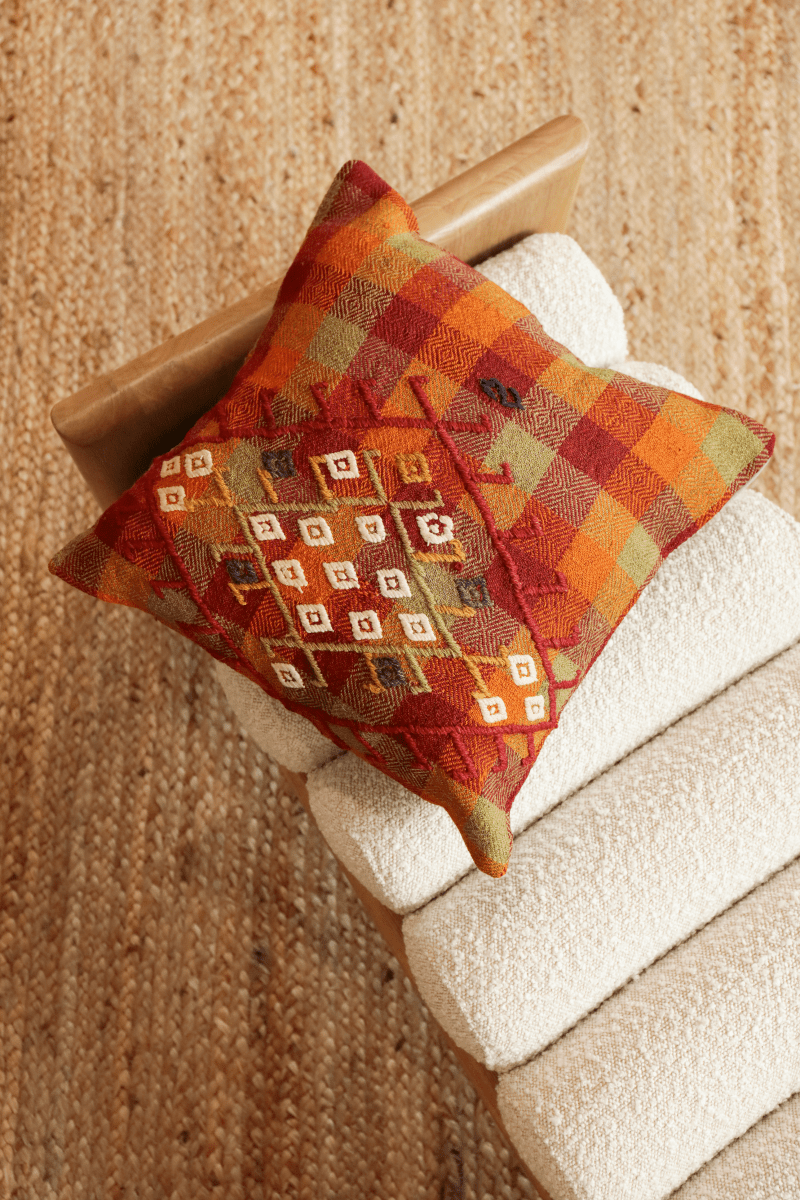 OddBird Pillows Kilim Square Pillow Yirmi Iki