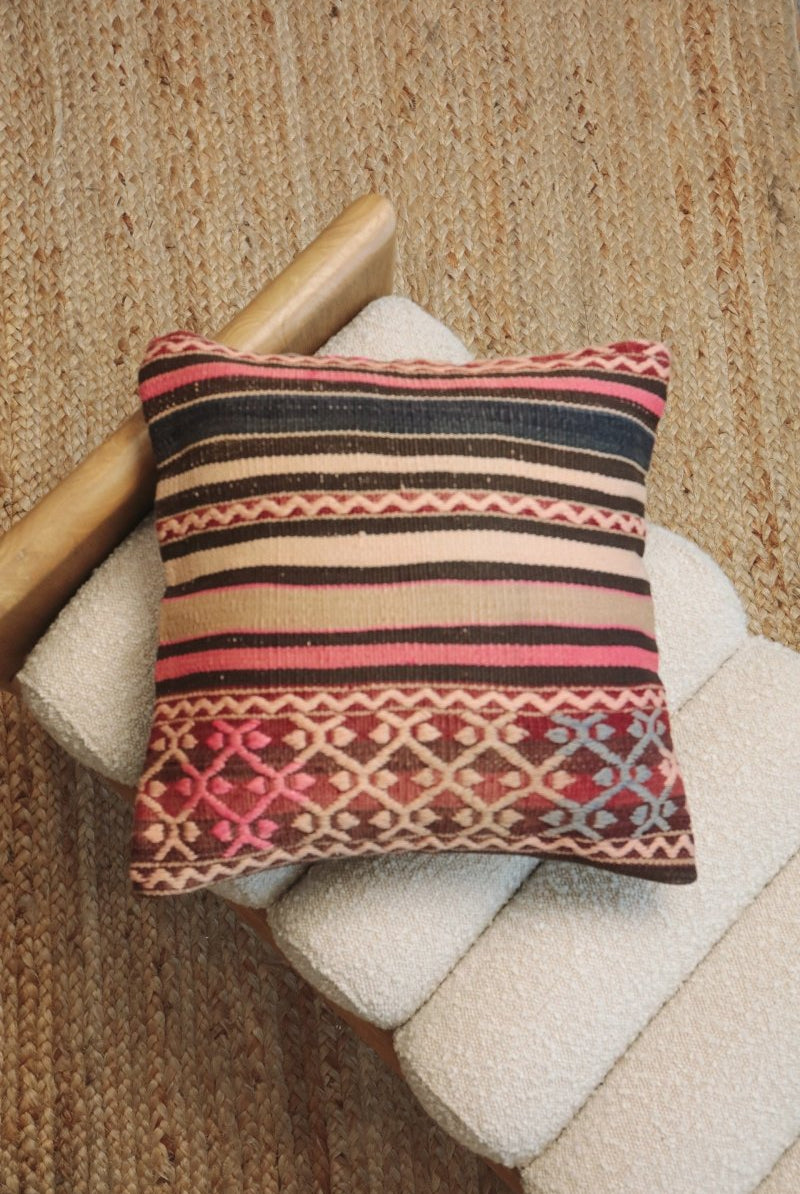 Kilim Square Pillow Yirmi Iki - PC15 - OddBird Co.