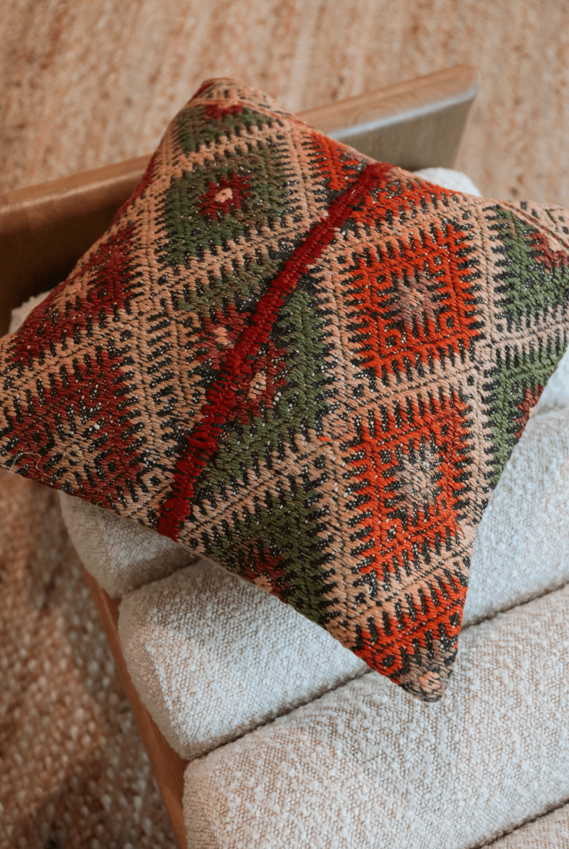 OddBird Pillows Kilim Square Pillow Yirmi Sekiz