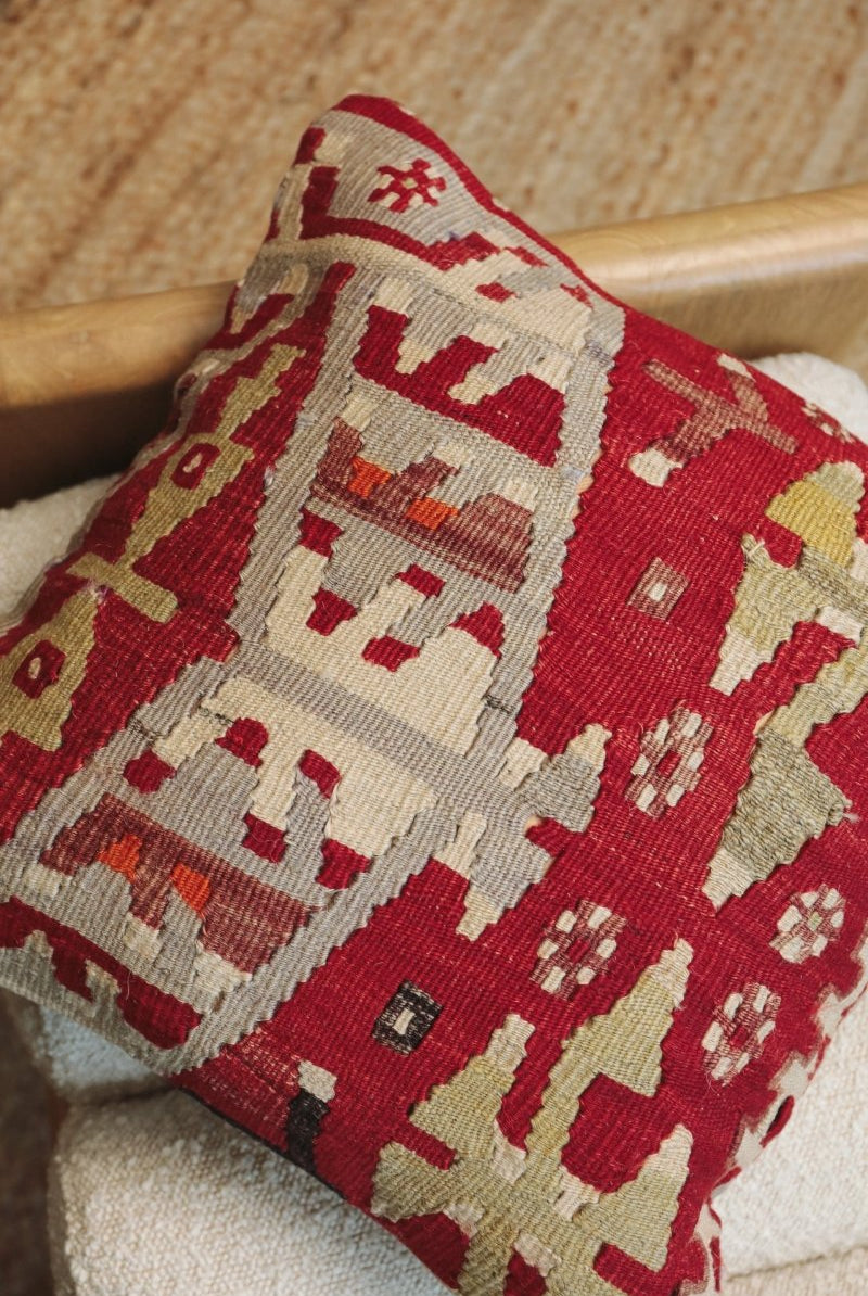 Kilim Square Pillow Yirmi Üç - PC71 - OddBird Co.
